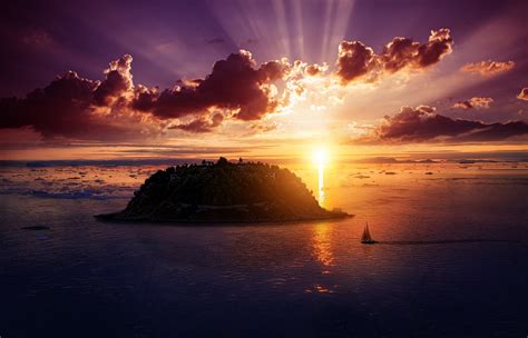 Peacefull place and great sea .